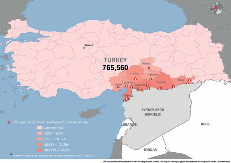 2014 Syria Regional Response Plan - Mid-Year Update Turkey Response Plan Country Overview Revised Refugee Planning Figures Population planning figures as
