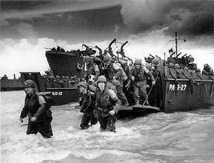 1944 Allies storm the Beaches of