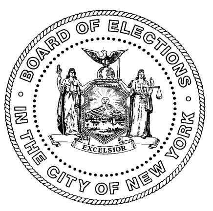 The Board of Elections in the City of New York Canvass/Recanvass Procedures Manual Canvass/Recanvass Section Revision History: Draft Date: