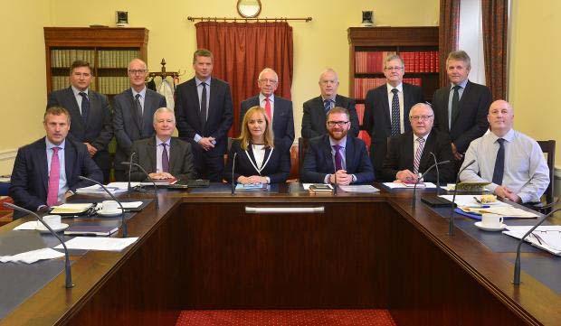Brexit Consultative Committee DAERA Minister Michelle McIlveen and Economy Minister Simon Hamilton chaired the first