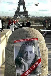 France has campaigned for the release of Ingrid