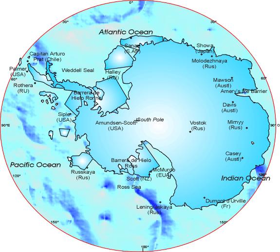 Antarctic Region: to