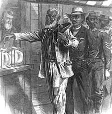 15 th Amendment 1869- Congress passed the 15 th Amendment Prohibited state and federal governments from denying the right to vote to any male citizen Because of race, color, or previous