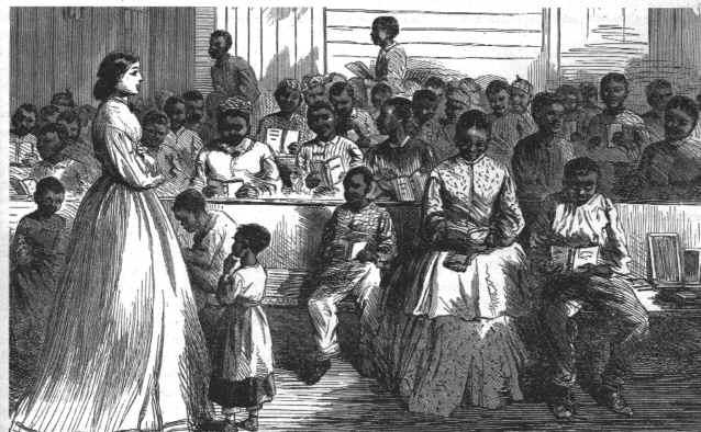 FREEDMAN S BUREAU Federal program established to help BOTH former slaves and poor whites Initially helped with the basics: provided education, training, and