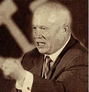 Premier Nikita Khrushchev Stalin dies in 1953 Nikita Khrushchev emerges as the leader of the Soviet Union About the capitalist states, it doesn't depend on you whether we (Soviet Union) exist.