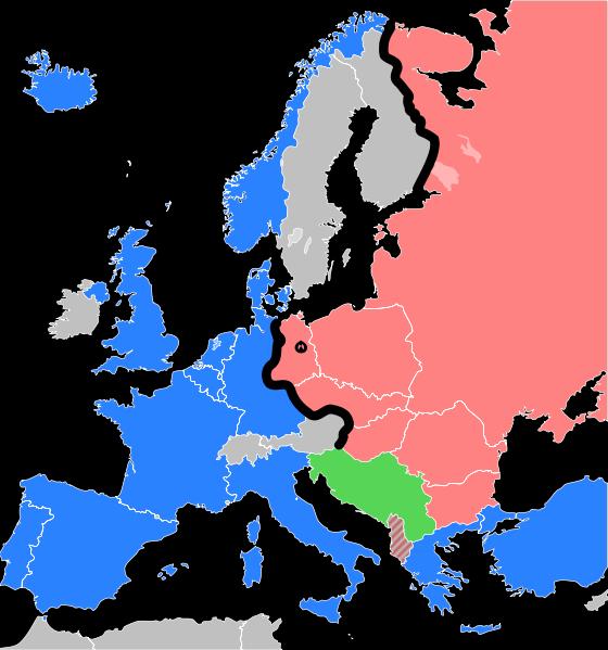4. The Iron Curtain - Iron Curtain divided them also divided Democracy in Western Europe and a Communism in Eastern Europe - Western Europe and