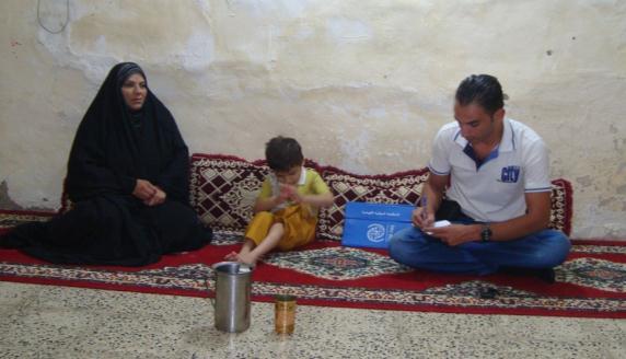 4. Iraq Operations Provision of Emergency Non-Food Items (NFIs) IOM field staff visited camps and the Ministry of Migration and Displacement (MoMD) offices on a regular basis in addition to