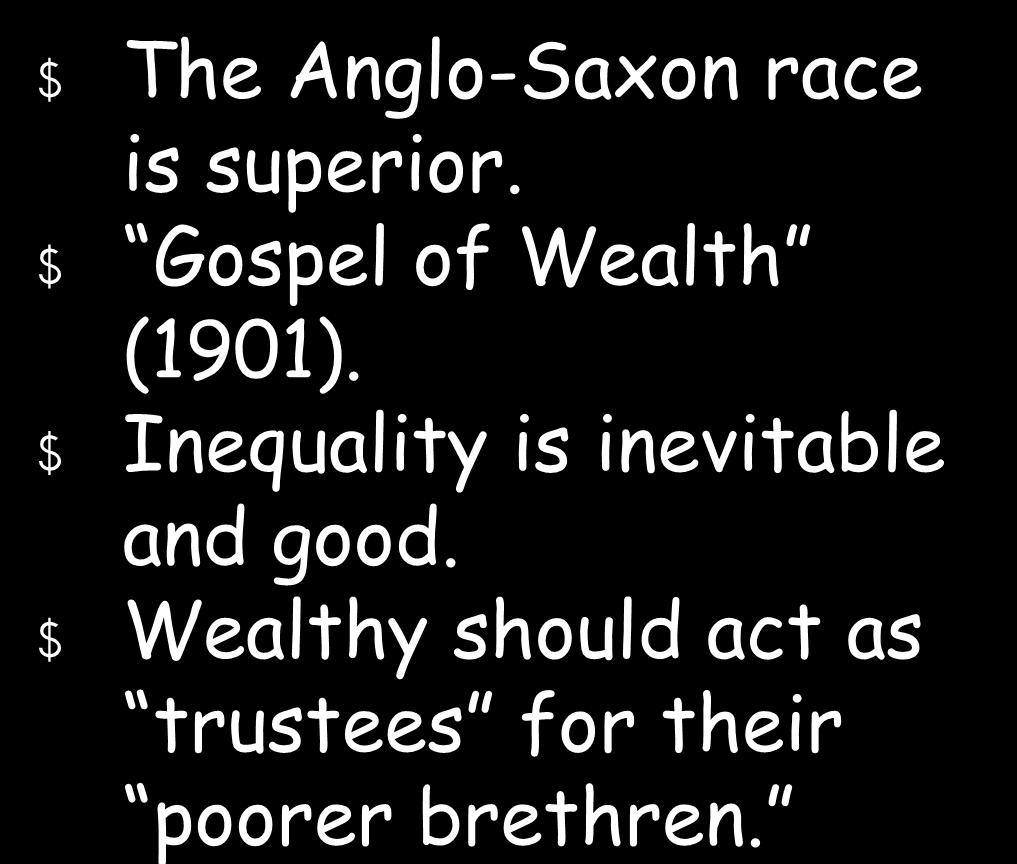 On Wealth Andrew Carnegie $ The Anglo-Saxon