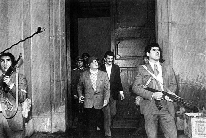 Allende committed suicide in the Presidential