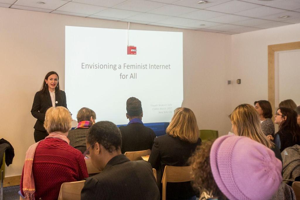 5. Envisioning a Feminist Internet Discussion Summary: This group discussed the cycles of online abuse, and the need for online communication and action to mirror in-person behavior.
