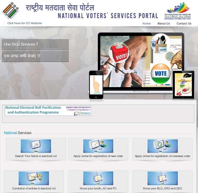 National Voter Service Portal (NVSP) National Voters Service Portal aims to provide single window quality services through user friendly interface for citizen to increase transparency and ease of