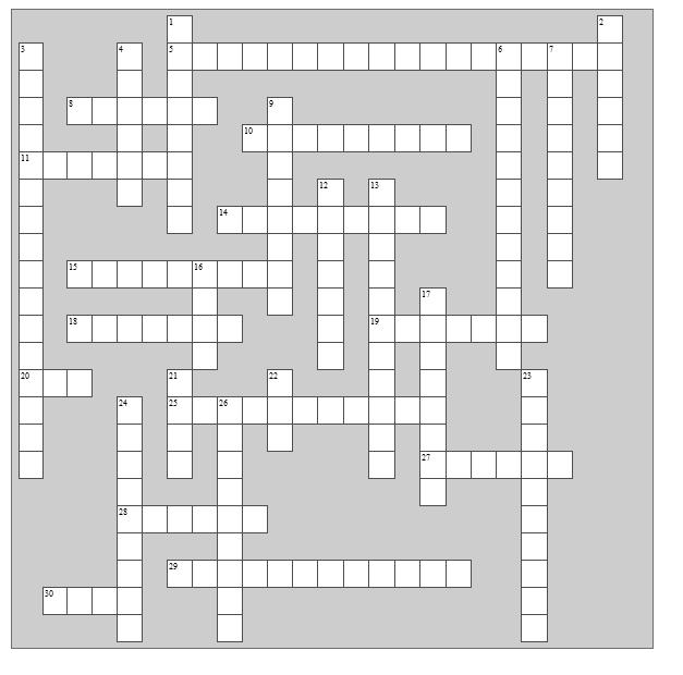 COLD WAR CROSSWORD DIRECTIONS Complete the crossword using your