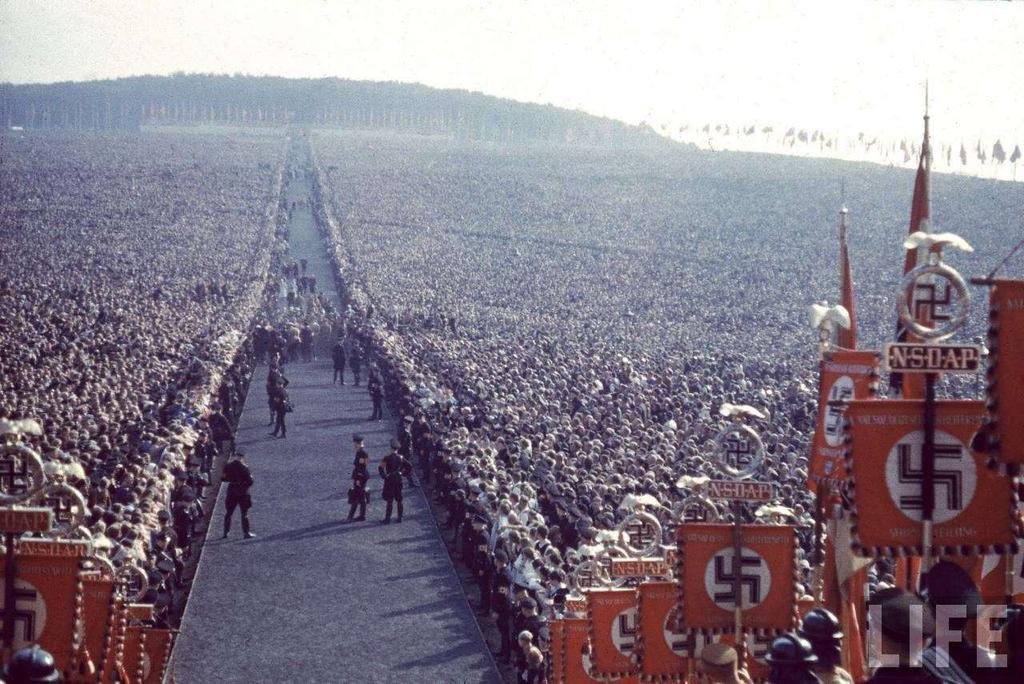 1. In 1933 Hitler began to rebuild the military (what s wrong with this?) 2. Hitler declared Germany was overcrowded and needed more living space.
