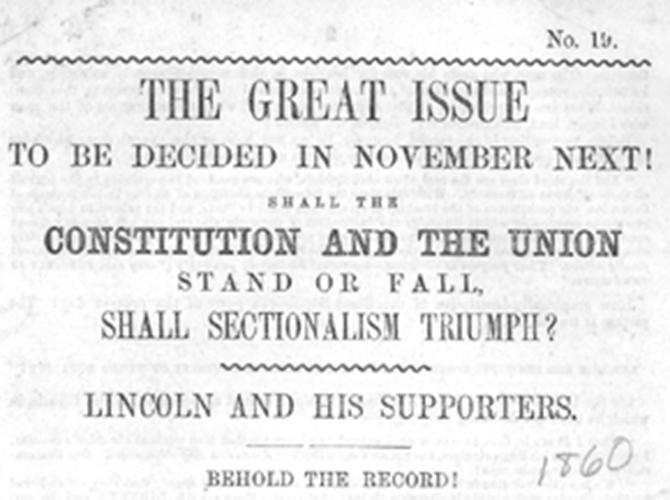 Election of 1860 Current Issues: - John Brown s Raid - Dred Scott Decision -