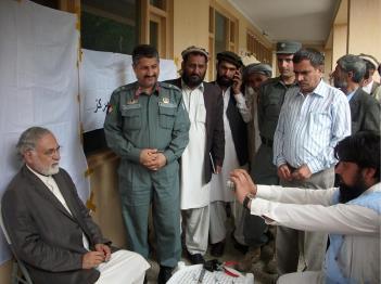 Voter registration at Kunar