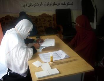 Female voter registration in