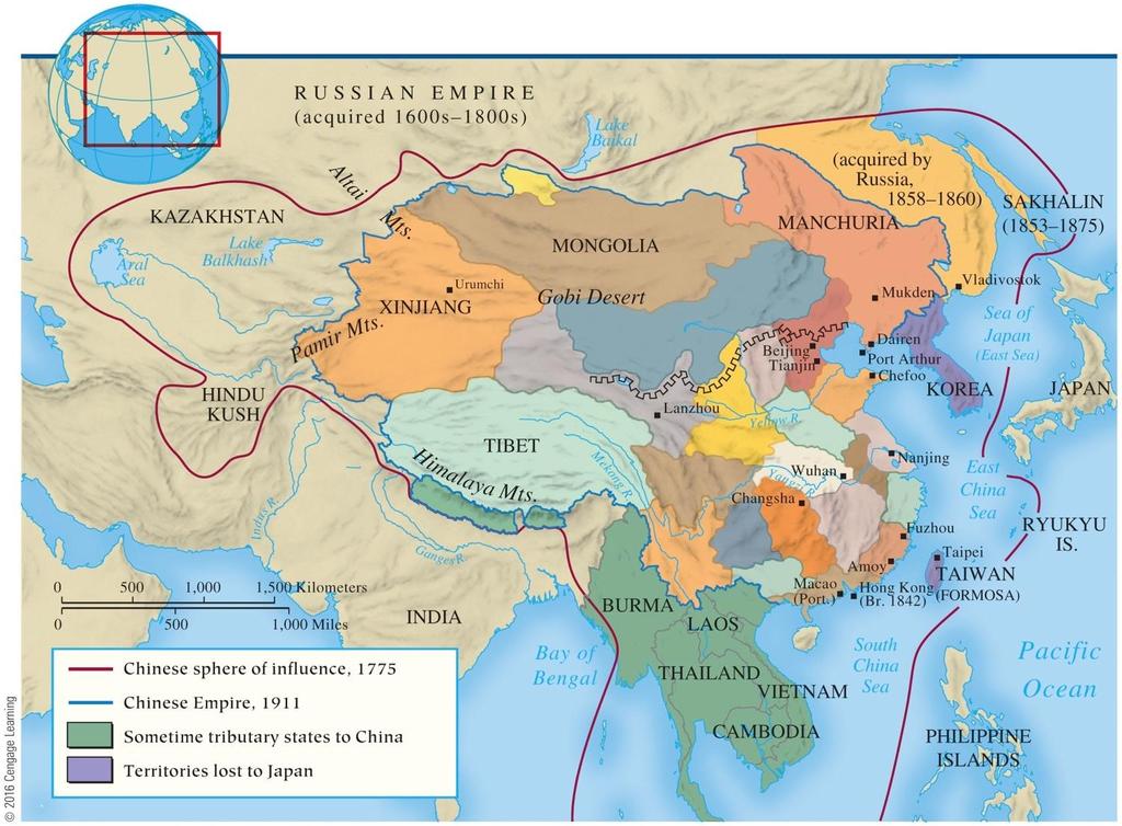 Decline of the Manchus/Qing Dynasty Wars