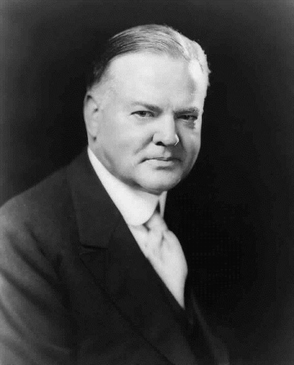 How did Hoover try to deal with the depression? Recovery is just around the corner Herbert Hoover was president of the USA in the late 1920s and early 30s. He had been in charge in the good times.