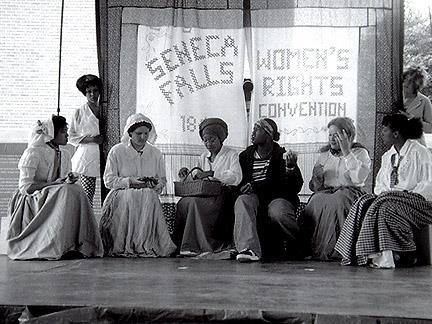 organized the Seneca Falls Convention to discuss the issue of women s rights in America and push for