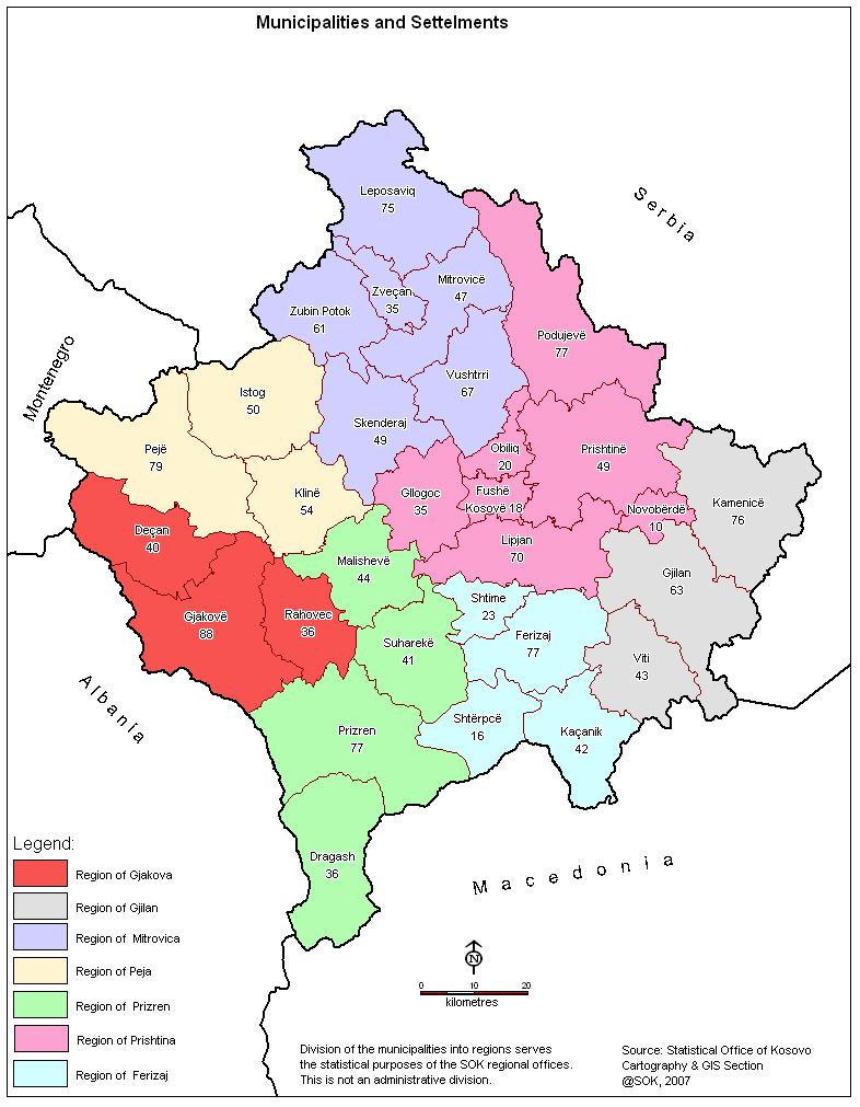 Map of (Source) Statistical Office of