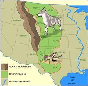 Great Plains- grassland that extends through the central portion of NA Plains Indians had developed