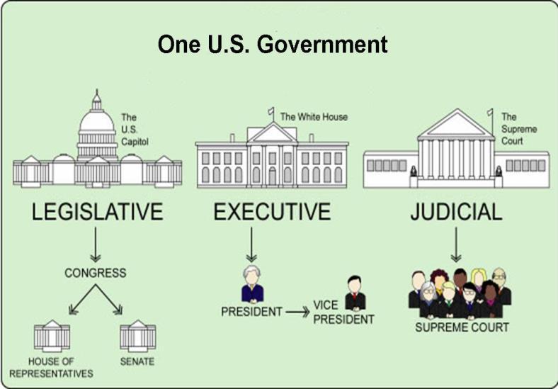 Checks and Balances: o Powers of each branch. o The Two Houses of the national legislature.