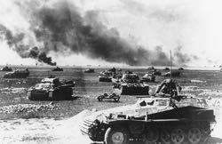 The Soviets Advance The Soviets had soundly defeated the German forces at the Battle of Kursk in July of 1943, argued as one of (if