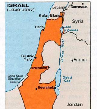 The Jews proclaimed the establishment of the State of Israel, and the 1948 Arab-Israeli War began with the invasion of, or intervention in, Palestine by the neighbouring Arab States on 15 th May 1948.