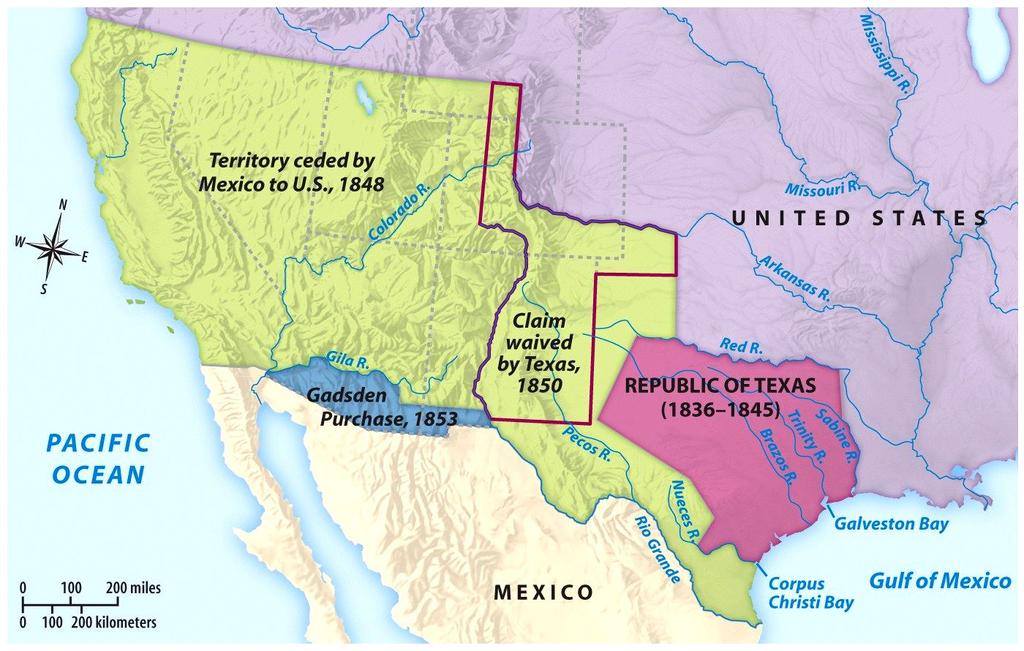 18 48 Treaty of Guadalupe Hidalgo cedes what will become