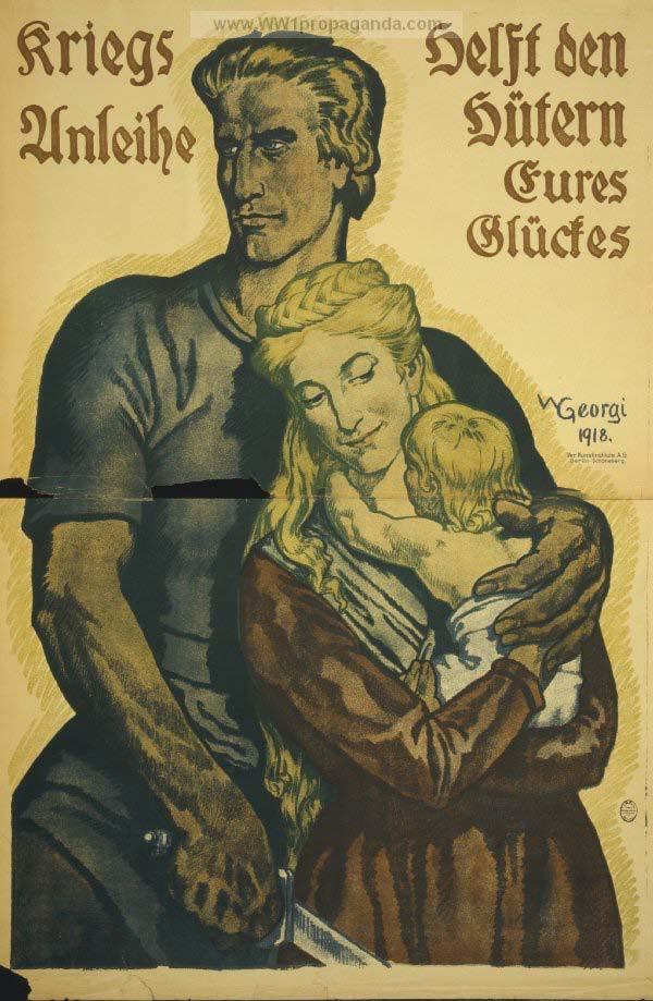 German WW1 propaganda: War bonds: