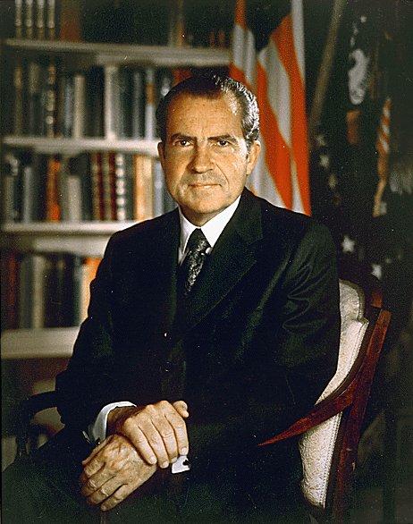 Election of 1972 Nixon beats George McGovern 520-8.