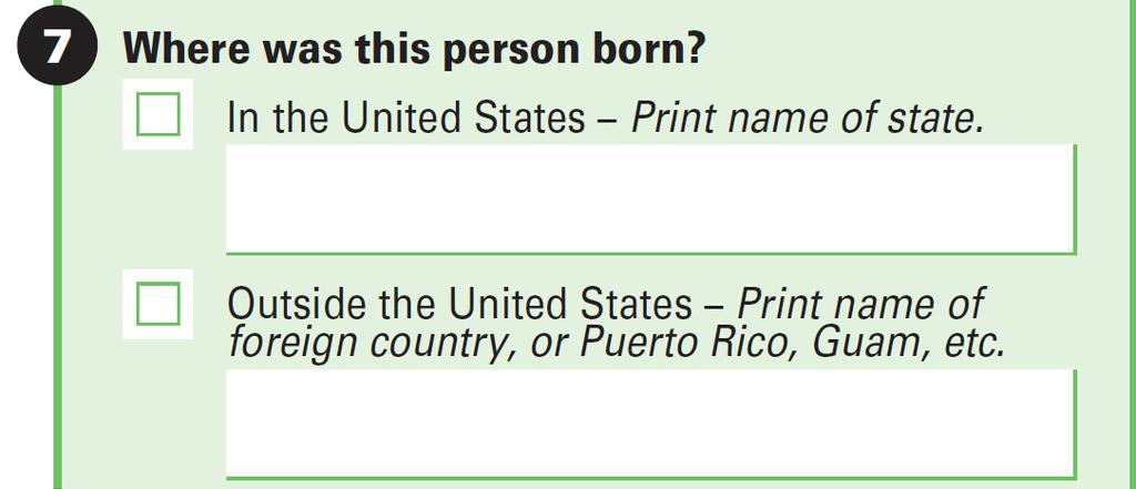 Place of Birth Mexico U.S.