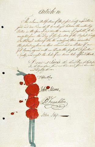 E. The American Revolution: Treaty of Paris, Sept.