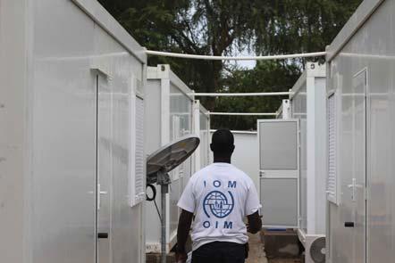 IOM administers humanitarian hubs; shared accommoda on and work sites, adjacent to or within IDP sites.