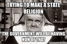 Establishment Clause The government cannot establish a national church or require worship of any kind.