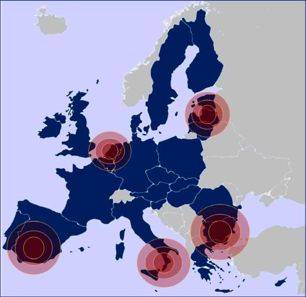 EU CRIMINAL HUBS North West (The Netherlands and Belgium) North East (Lithuania, Estonia, Latvia and the Russian