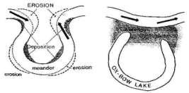 3. These have meandering courses, thereby forming the Ox-bow lakes 3. Linear & straight courses with smooth long profiles.