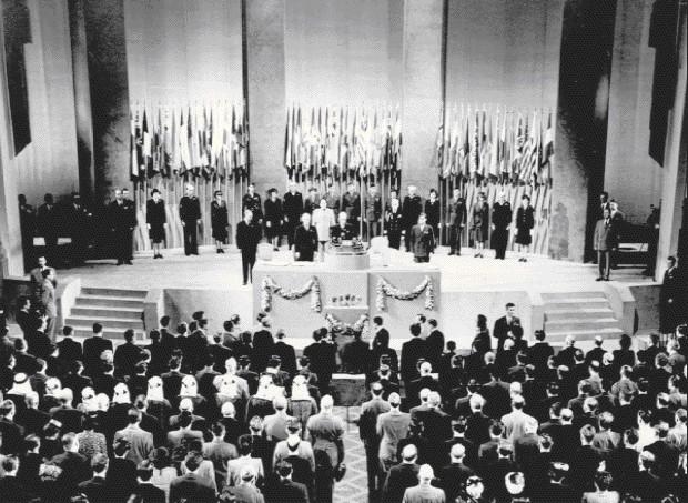Shaping the Postwar World The United Nations April 25, 1945 first meeting of UN in