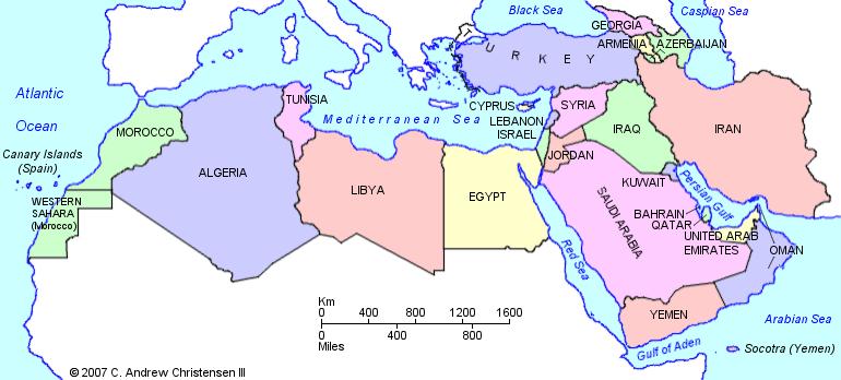 Stern 10 As the map below illustrates, the geographic proximity of and political, social and economic similarities among these countries helps to explain the spread of protests from Tunisia to Egypt