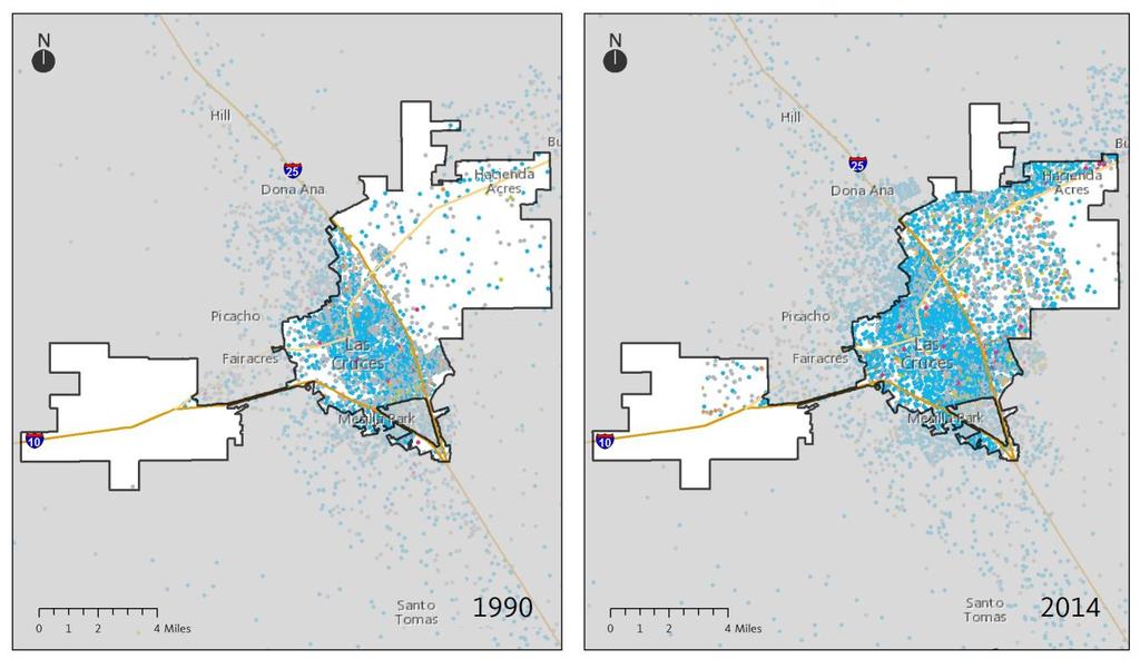 An Equity Profile of Las Cruces PolicyLink and PERE 20 Demographics Population growth east of Route 25 As the city s population size and demographic make up have shifted, where residents live in