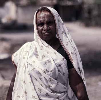 Baadam bai is known as the neta or leader in her village in Neemach district. Baadam bai began manual scavenging as a young girl, and continued after she got married.