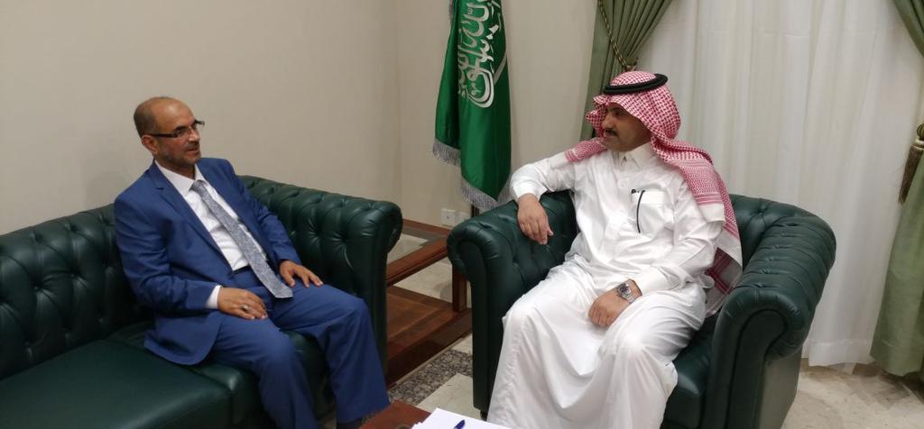 Minister of Planning meets with Saudi Minister of Planning and International Cooperation Dr Mohammed Assa di met Saturday with the ambassador the Kingdom of Saudi Arabia to our country, Mohammed Sa