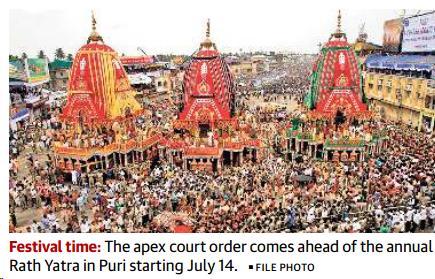 Prelims Focus Facts-News Analysis Consider allowing visitors of all faiths, SC tells Puri