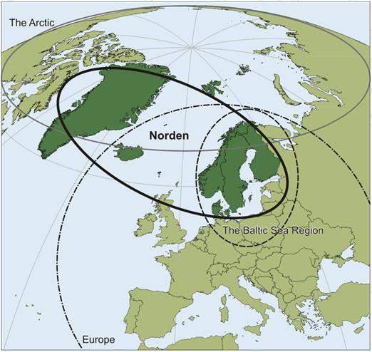 Geographical focus of Nordregio Nordic