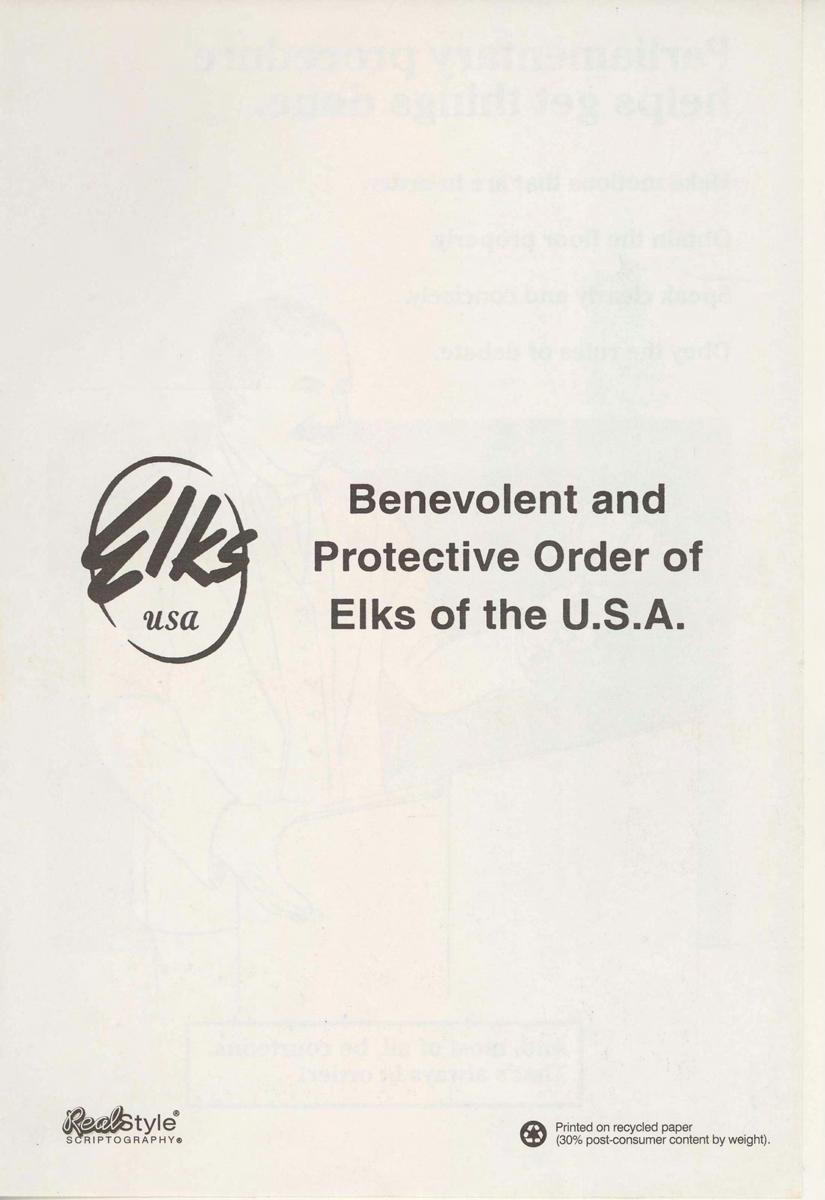 Benevolent and Protective Order of Elks of the U.S.A.