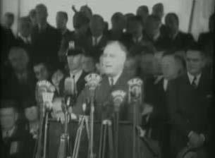 Universal Newsreel presents the President's speech as a historic document, and gives with it a dramatic view of incidents of aggression which called forth Mr. Roosevelt's impassioned warning.