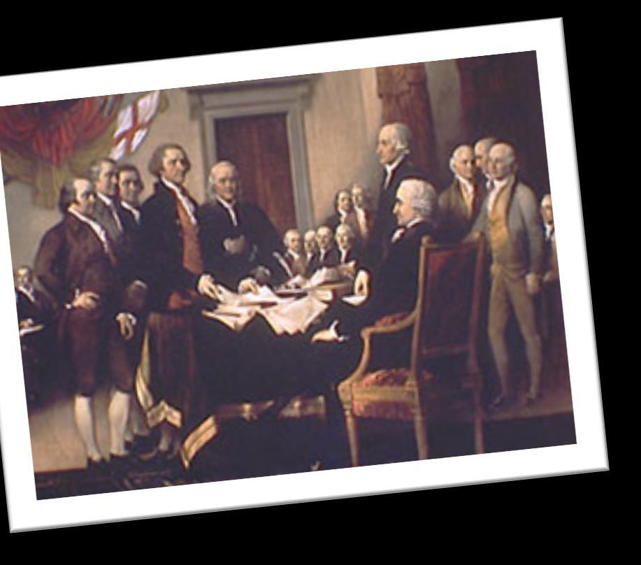 Patriots in Philadelphia Notable: George Washington, James Madison ( Father of Constitution), Alexander Hamilton Missing: Thomas
