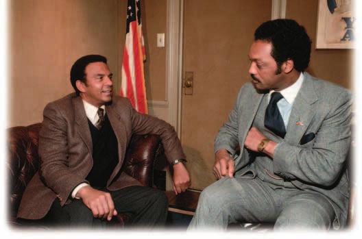 History New African American Leadership Andrew Young and Jesse Jackson both worked with Dr. Martin Luther King, Jr., in the civil rights movement.