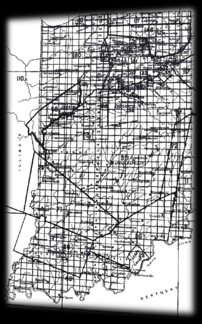 Land Ordinance of 1785: divided the land in the Northwest Territory North of the Ohio River 6 sq.