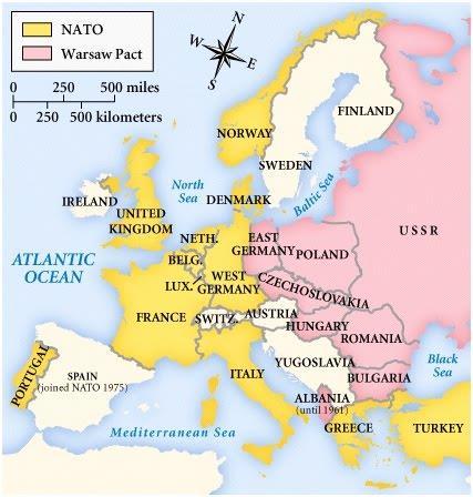 The Formation of NATO (1949) & The Warsaw Pact (1955) In order to protect western nations from possible Soviet aggression, Western nations formed the North Atlantic Treaty Organization (or NATO) in